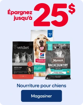 Épargnez jusqu'à 25$ - Nourriture pour chiens