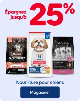 Épargnez jusqu'à 25% - Nourriture pour chiens