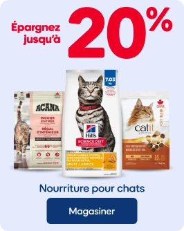 Épargnez jusqu'à 20% - Nourriture pour chats