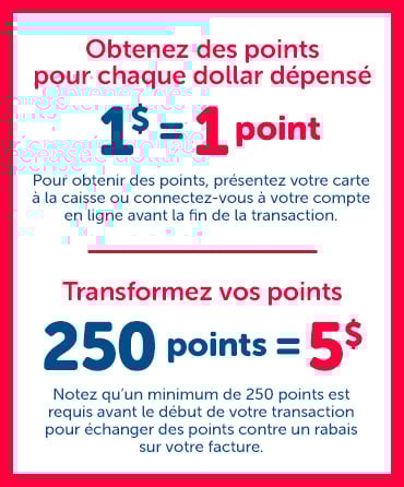 Obtenez plus de points Câlin à l'achat de produits de nos marques exclusives en tout temps.