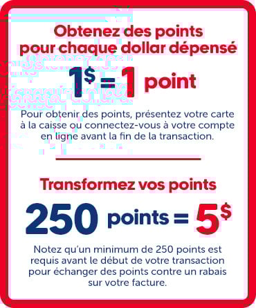 Obtenez plus de points Câlin à l'achat de produits de nos marques exclusives en tout temps.