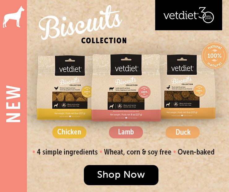 Shop our new Vetdiet Biscuits 100% natural 