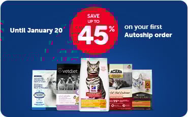 Save up to 45% on your first Autoship order of participating brands*.