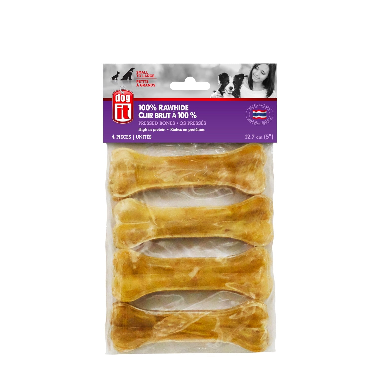 100% Rawhide Pressed Bones, 5