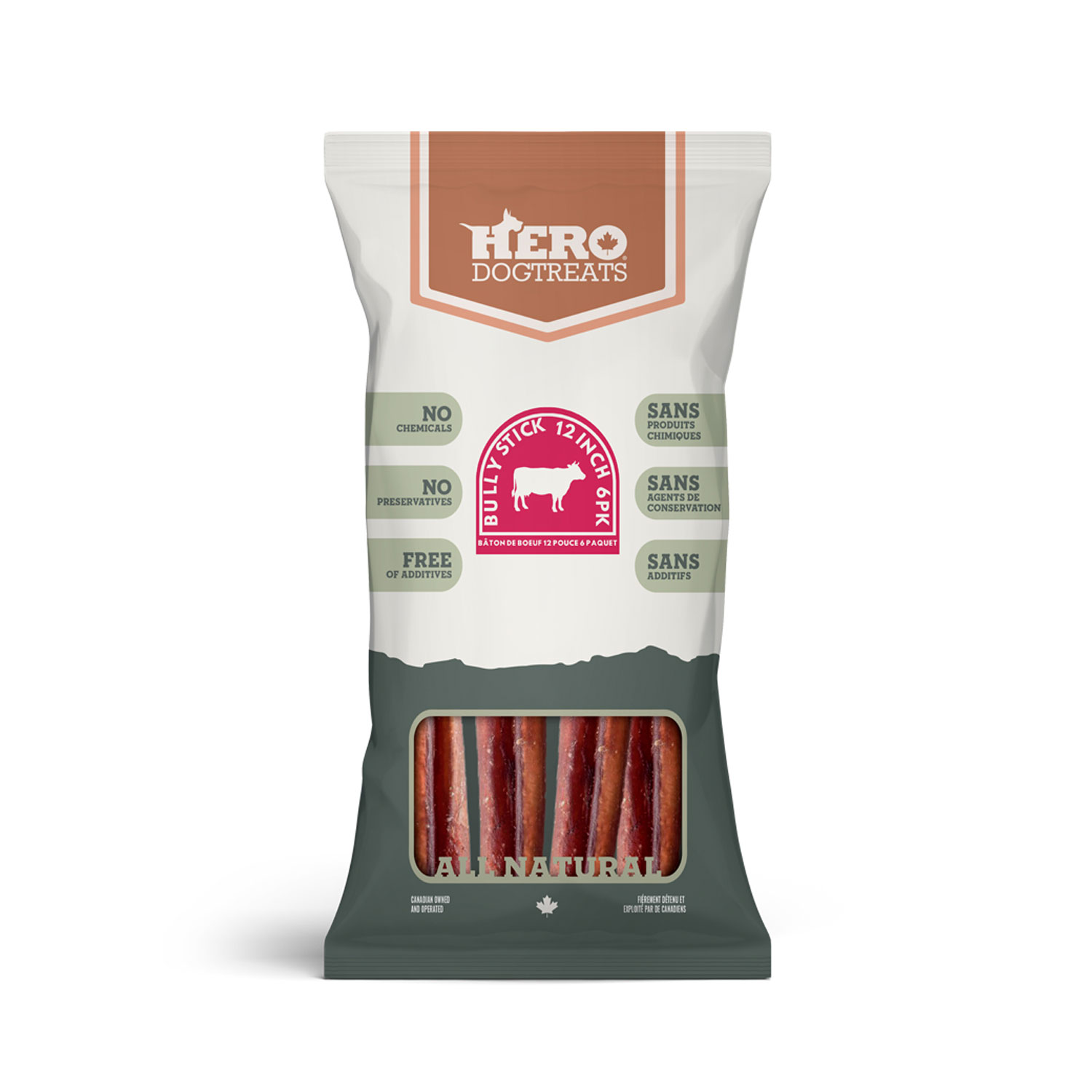 Bully Sticks Hero Dog Treats Mondou