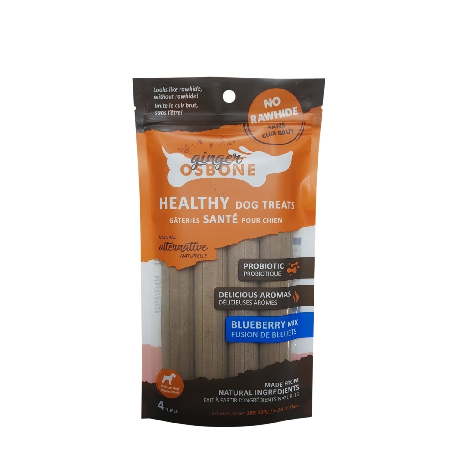 Blueberry Filled Bones for Dogs Ginger Osbone | Mondou