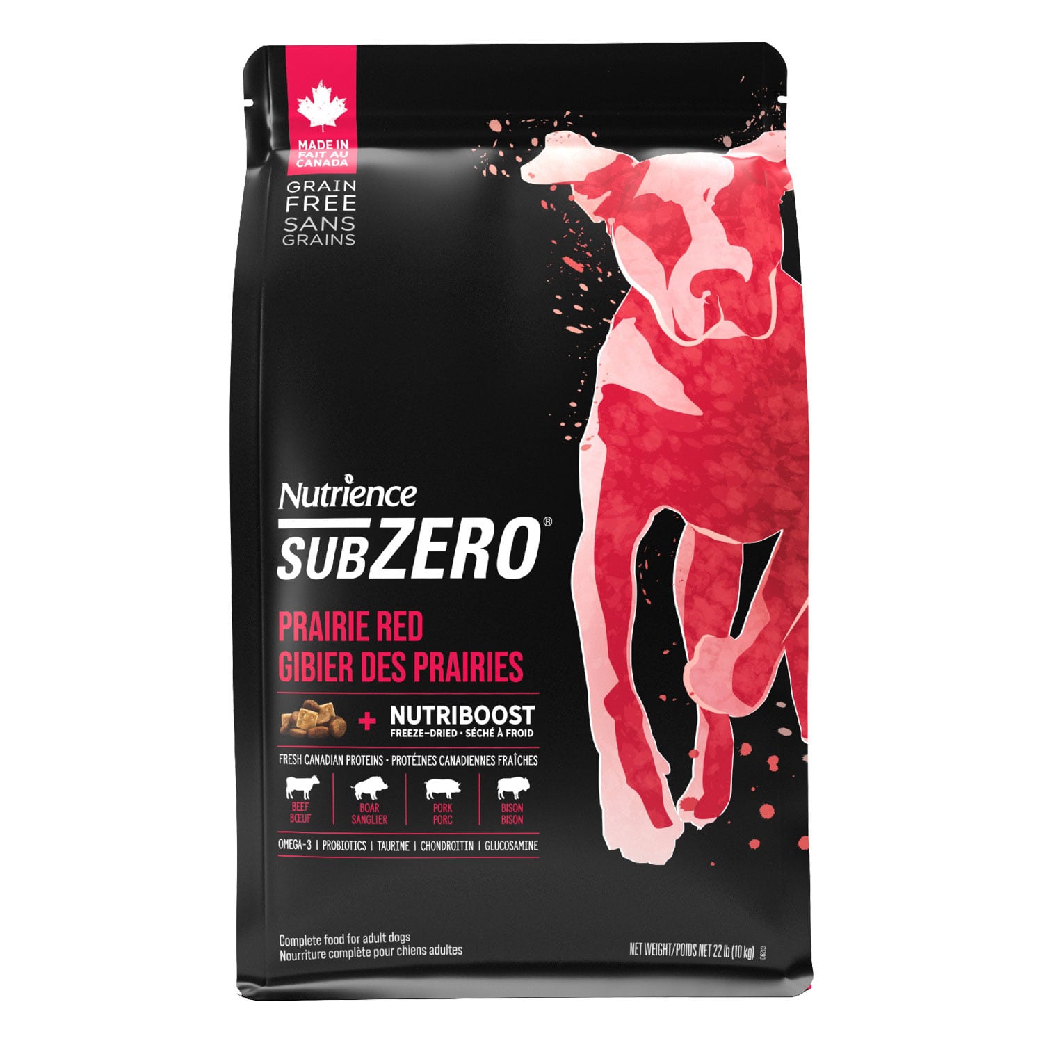 Prairie Red dry food for adult dogs Nutrience | Mondou