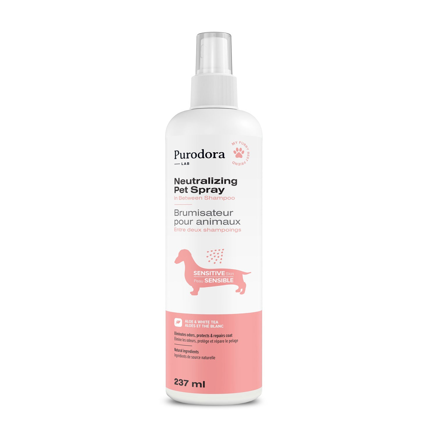 Pet odor neutralizer for sensitive skin Purodora Lab Mondou
