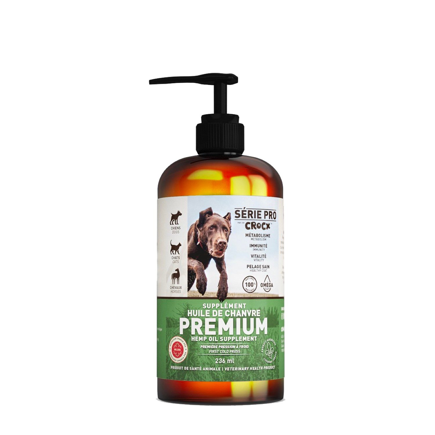 100% hemp oil supplement for pets Crocx | Mondou