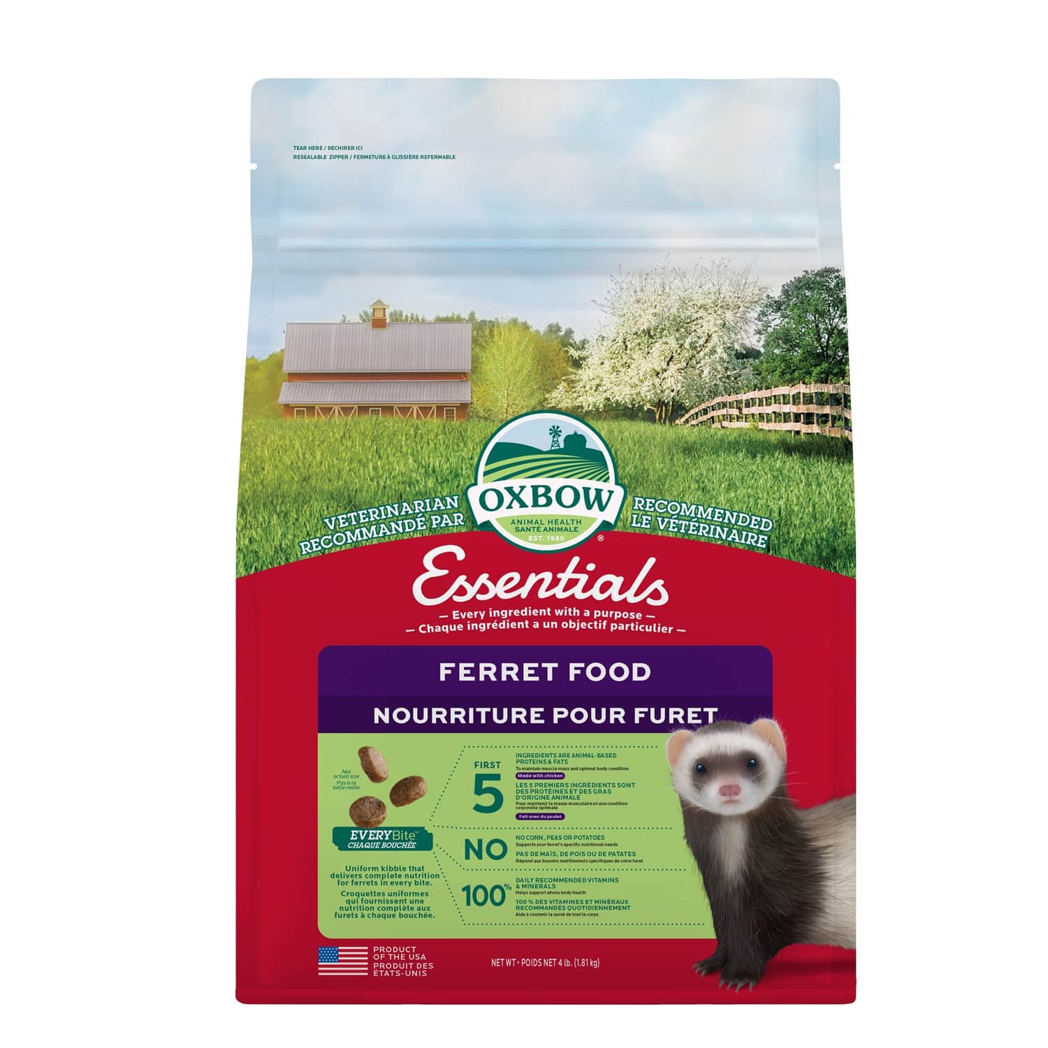 Ferret Food, 1.81 kg Oxbow | Mondou