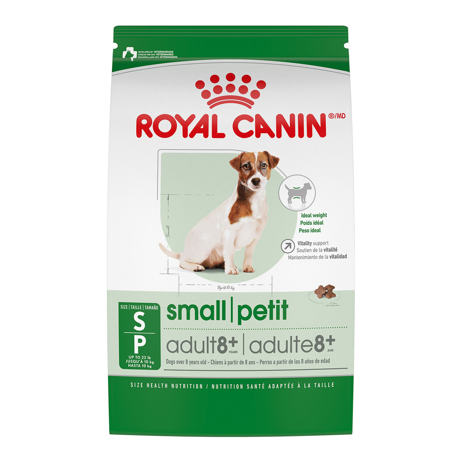 Size Health Nutrition™ Small Adult 8+ Dry Formula for Dogs Royal