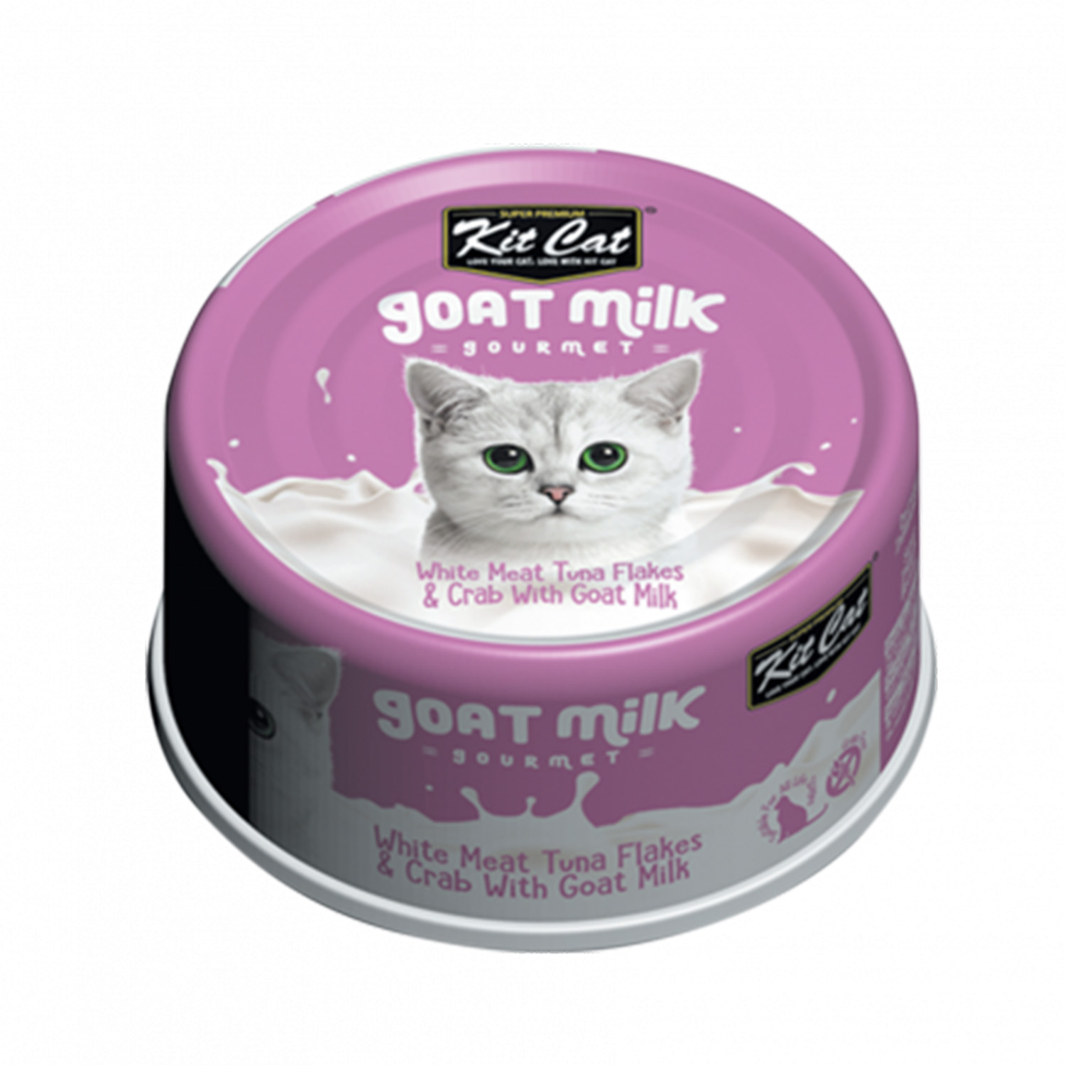 Goat Milk Gourmet White Meat Tuna Flakes & Crab Wet Cat Food Kit