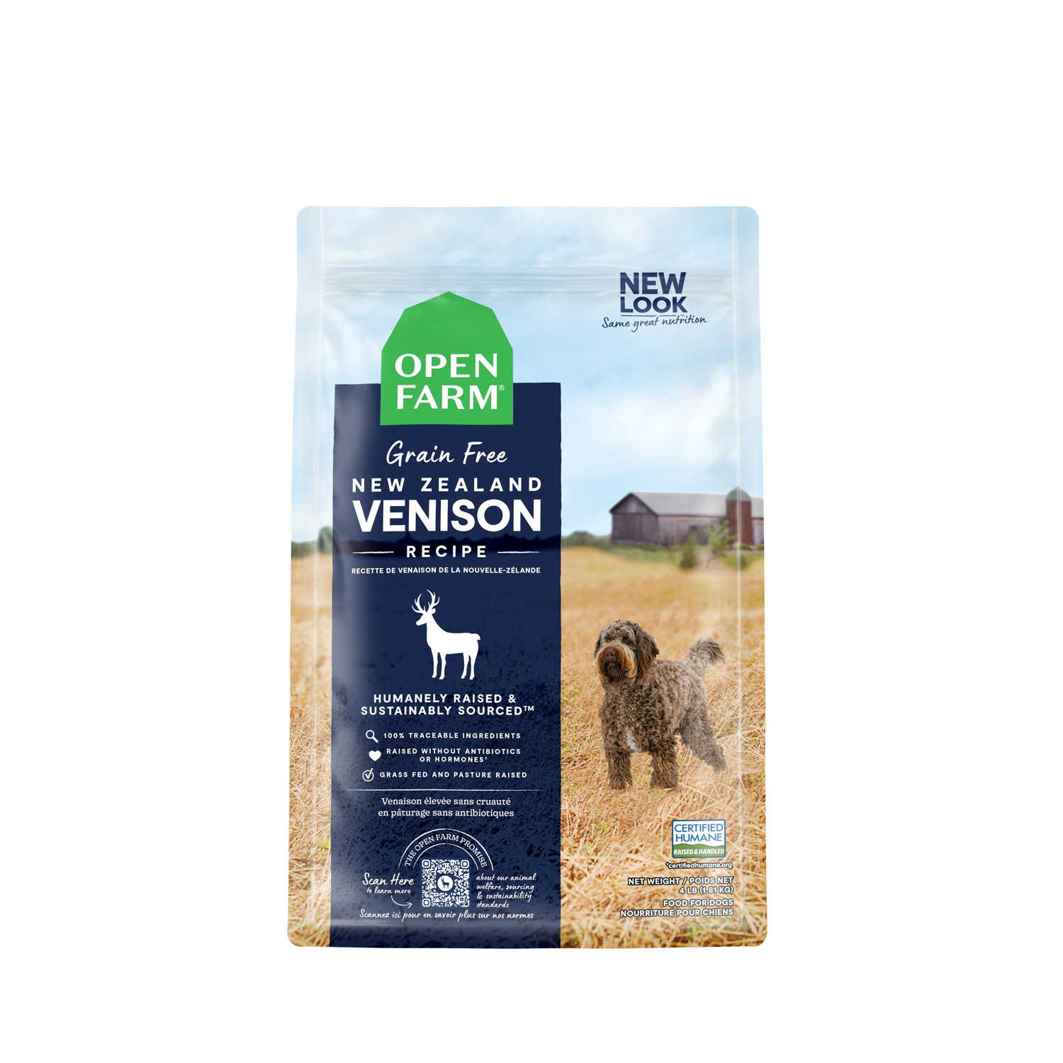 Picture of Grain-Free New Zealand Venison Recipe, 4.98 kg Open Farm | Mondou