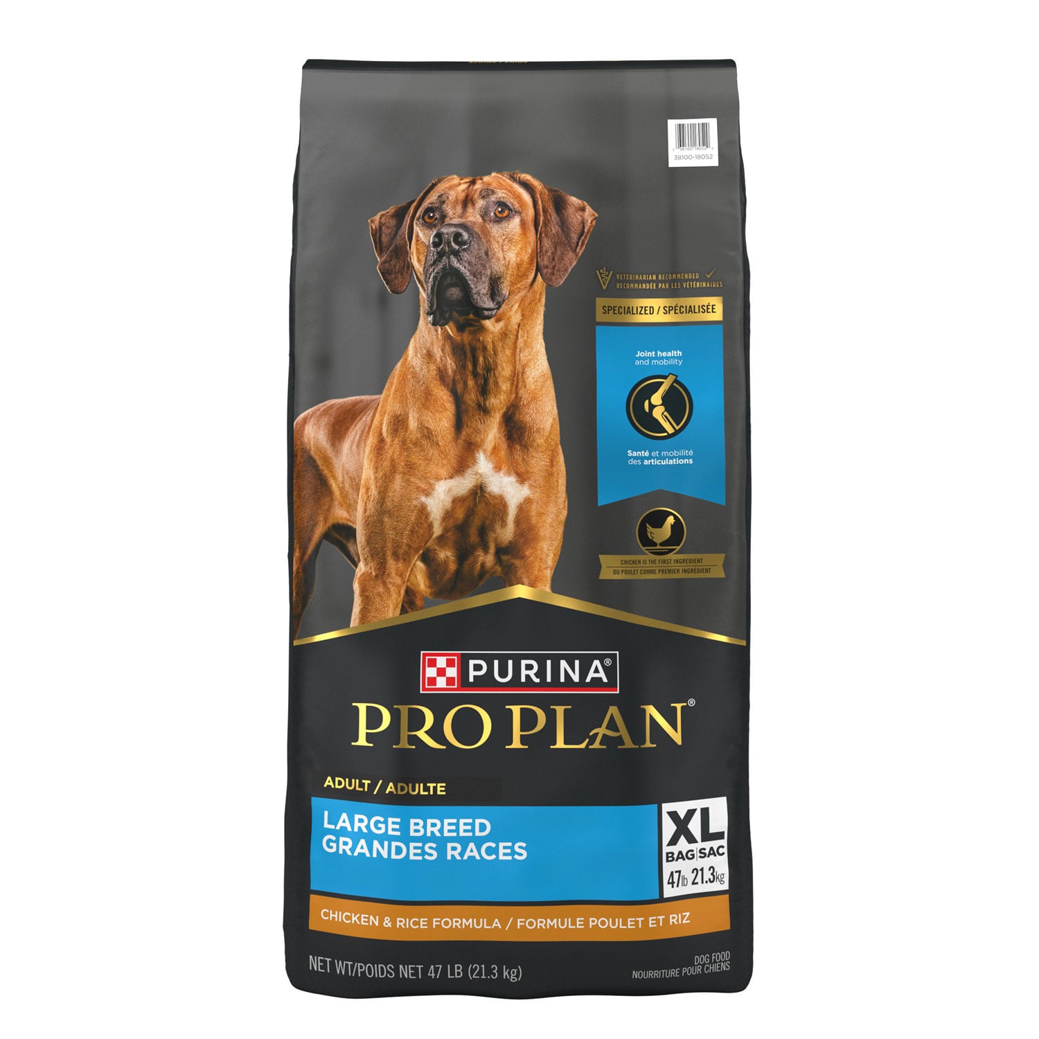 Chicken & Rice Dry Food Formula for Adult Large Breed Dogs, 21.3 kg Pro ...