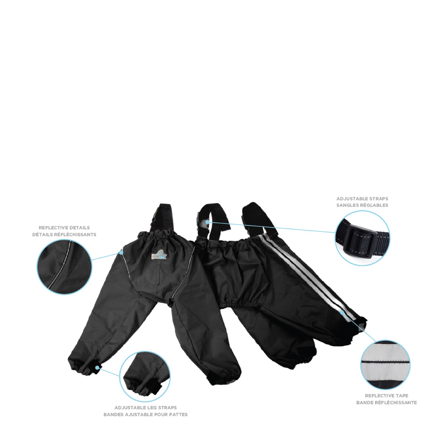 Allweather protective dog pants Pawtek NOR Mondou