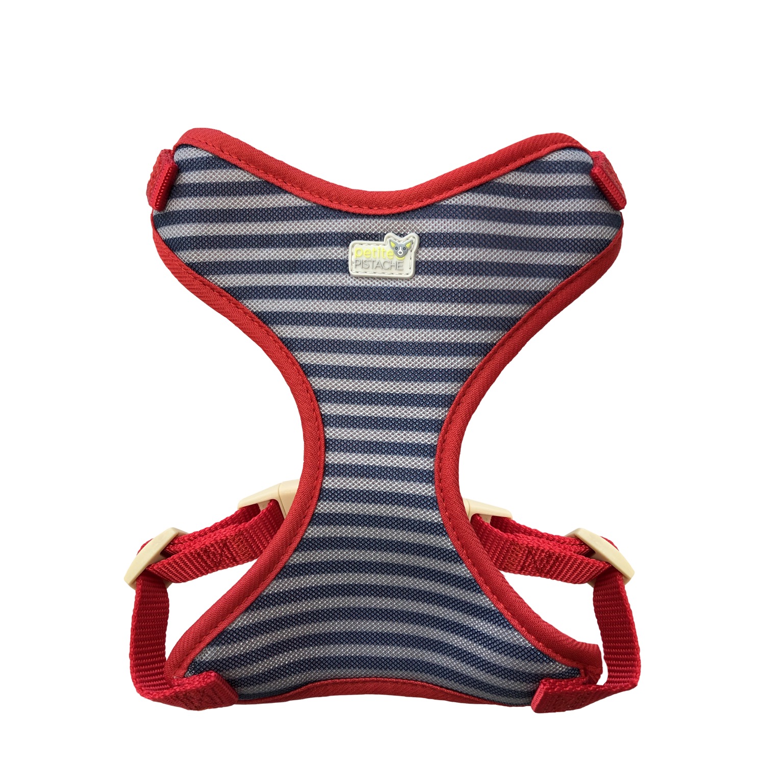 Adjustable harness for very small dogs, stripes Petite Pistache 010 RGE