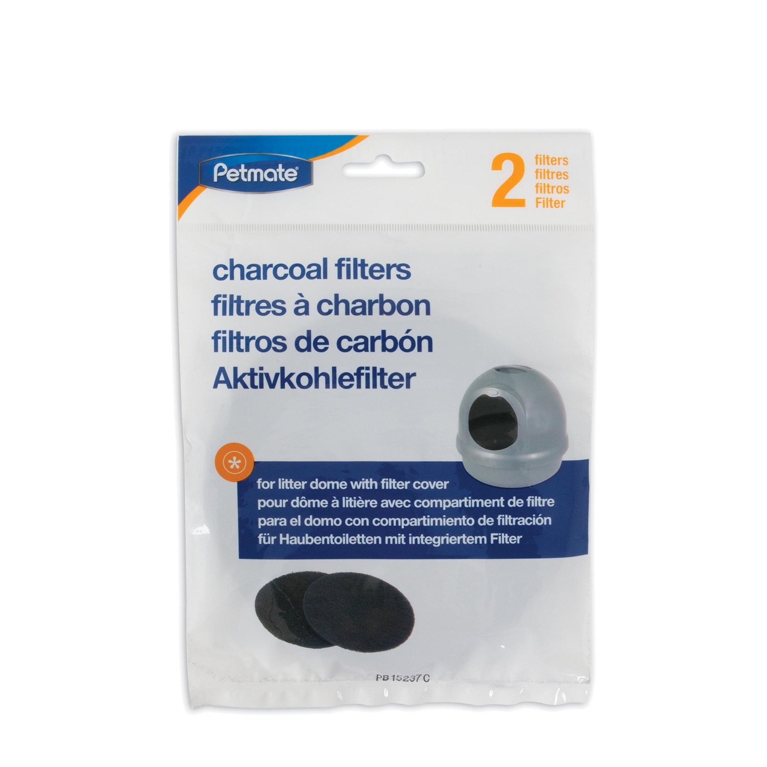 Booda litter box charcoal filters for booda Dome 2pk 