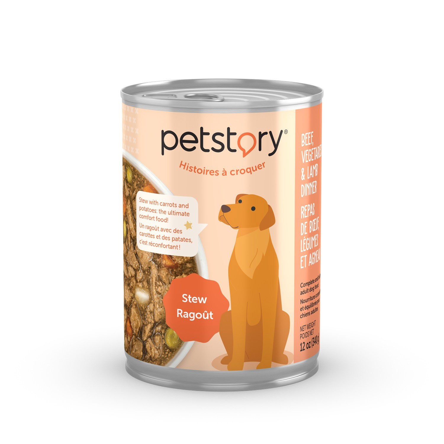 Beef and Lamb Stew Wet Food for Dogs Petstory | Mondou