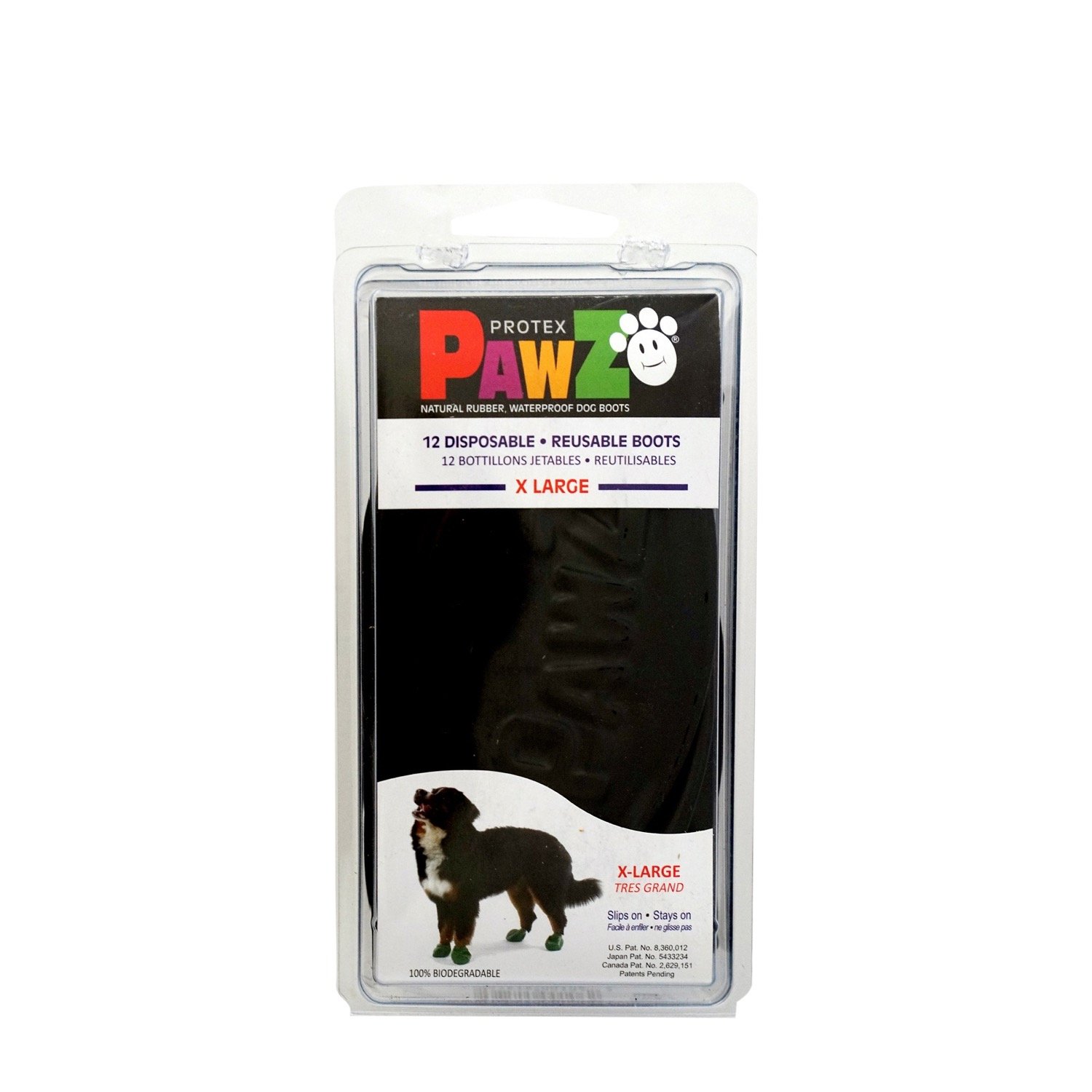 Natural Rubber Waterproof Dog Boots, XL Pawz 001 NOR Mondou