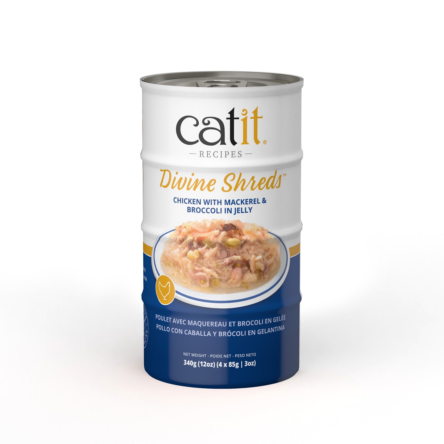 Cat Food Topper Catit Divine Shreds Wet s, Chicken With Mackerel