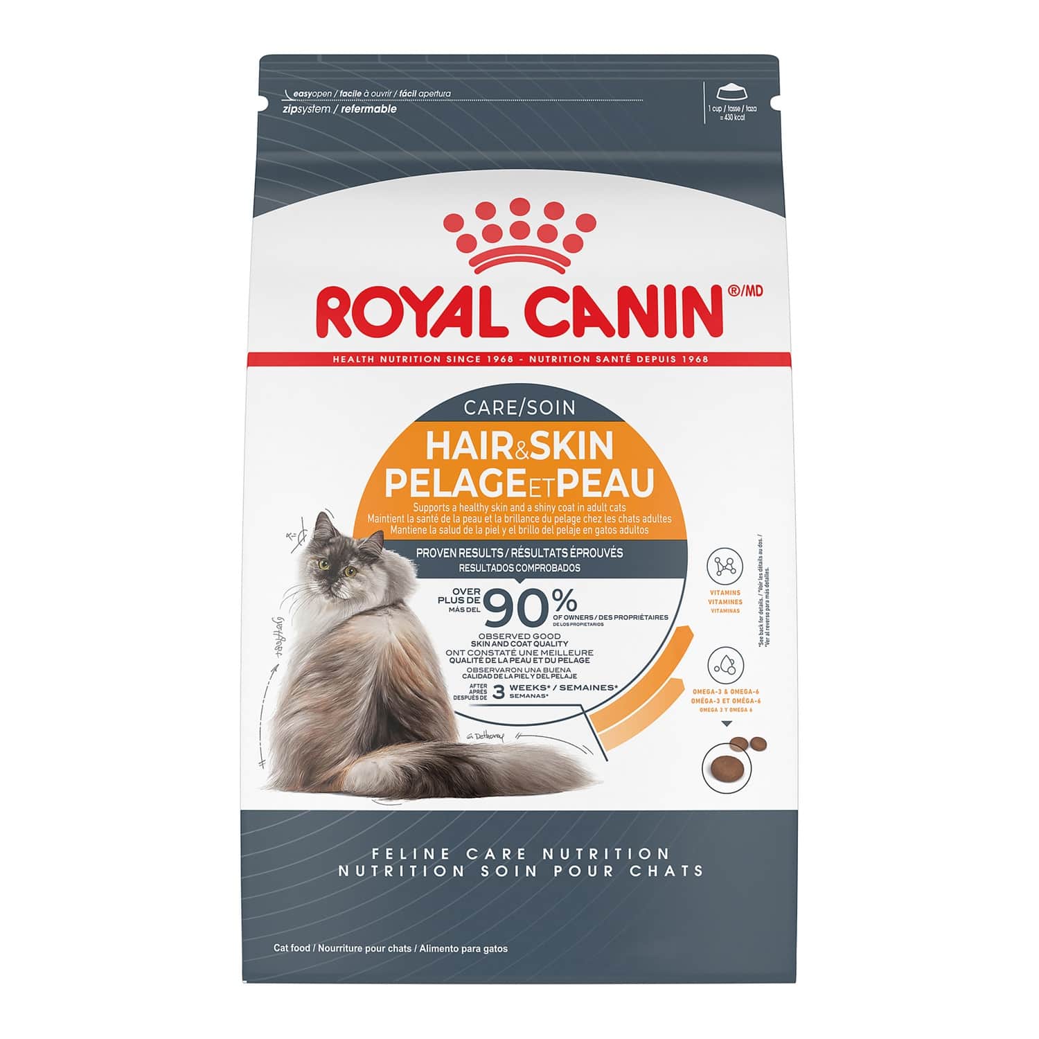 Hair and Skin Care Formula for Adult Cat Dry Food Royal Canin Mondou