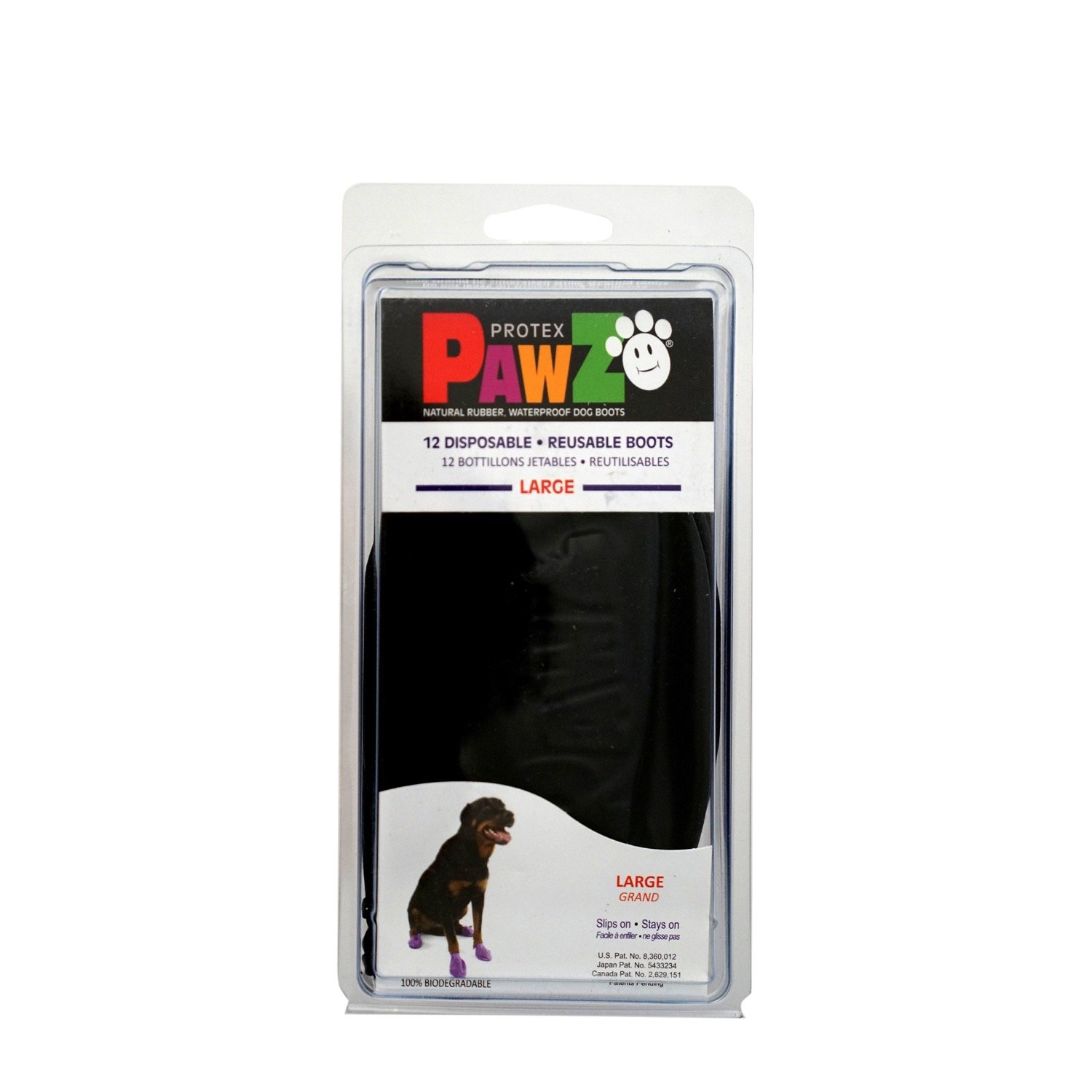 Natural Rubber Waterproof Dog Boots, L Pawz 001 NOR Mondou