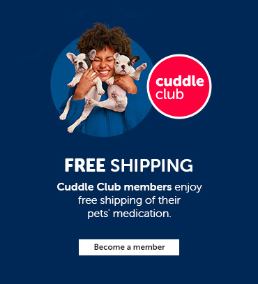 Cuddle club members enjoy free shipping of their pets' medication